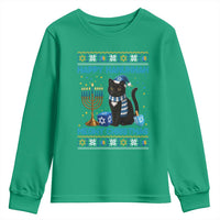 Hanukkah Cat Lover Gifts Youth Sweatshirt Happy Hanukkah Meowy Christmas - Wonder Print Shop