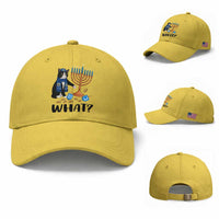 Funny Black Cat Chaos Hanukkah Menorah Gift Baseball Cap