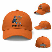 Funny Black Cat Chaos Hanukkah Menorah Gift Baseball Cap