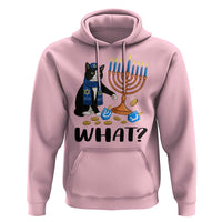 Funny Black Cat Chaos Hanukkah Menorah Gift Hoodie - Wonder Print Shop