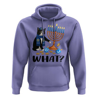 Funny Black Cat Chaos Hanukkah Menorah Gift Hoodie - Wonder Print Shop