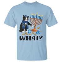 Funny Black Cat Chaos Hanukkah Menorah Gift T Shirt - Wonder Print Shop