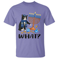 Funny Black Cat Chaos Hanukkah Menorah Gift T Shirt - Wonder Print Shop