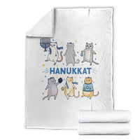 Hanukkat Throw Blanket Funny Cats Hanukkah Festival Of Lights Gift - Wonder Print Shop