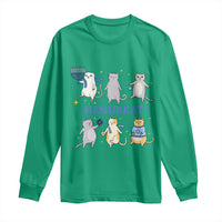 Hanukkat Long Sleeve Shirt Funny Cats Hanukkah Festival Of Lights Gift - Wonder Print Shop
