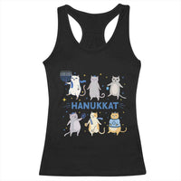 Hanukkat Racerback Tank Top Funny Cats Hanukkah Festival Of Lights Gift - Wonder Print Shop