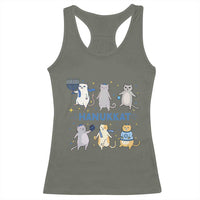 Hanukkat Racerback Tank Top Funny Cats Hanukkah Festival Of Lights Gift - Wonder Print Shop