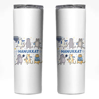 Hanukkat Skinny Tumbler Funny Cats Hanukkah Festival Of Lights Gift - Wonder Print Shop
