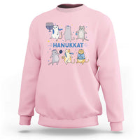 Hanukkat Sweatshirt Funny Cats Hanukkah Festival Of Lights Gift - Wonder Print Shop