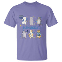 Hanukkat T Shirt Funny Cats Hanukkah Festival Of Lights Gift - Wonder Print Shop
