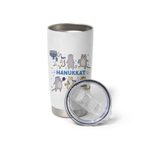 Hanukkat Tumbler Cup Funny Cats Hanukkah Festival Of Lights Gift - Wonder Print Shop