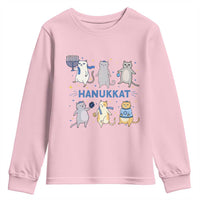 Hanukkat Youth Sweatshirt Funny Cats Hanukkah Festival Of Lights Gift - Wonder Print Shop