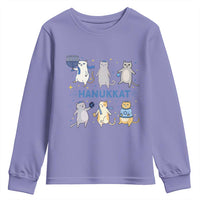 Hanukkat Youth Sweatshirt Funny Cats Hanukkah Festival Of Lights Gift - Wonder Print Shop