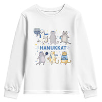 Hanukkat Youth Sweatshirt Funny Cats Hanukkah Festival Of Lights Gift - Wonder Print Shop