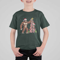 Bigfoot Christmas Tree 67 T Shirt For Kid Holiday Six Seven Meme Brainrot Gift - Wonder Print Shop