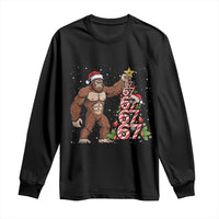 Bigfoot Christmas Tree 67 Long Sleeve Shirt Holiday Six Seven Meme Brainrot Gift - Wonder Print Shop
