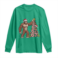 Bigfoot Christmas Tree 67 Long Sleeve Shirt Holiday Six Seven Meme Brainrot Gift - Wonder Print Shop
