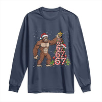 Bigfoot Christmas Tree 67 Long Sleeve Shirt Holiday Six Seven Meme Brainrot Gift - Wonder Print Shop