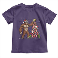 Bigfoot Christmas Tree 67 Toddler T Shirt Holiday Six Seven Meme Brainrot Gift - Wonder Print Shop