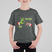 Funny Green And Bigfoot Six Seven Meme T Shirt For Kid Christmas Trend Gift - Wonder Print Shop