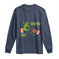 Funny Green And Bigfoot Six Seven Meme Long Sleeve Shirt Christmas Trend Gift - Wonder Print Shop