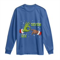 Funny Green And Bigfoot Six Seven Meme Long Sleeve Shirt Christmas Trend Gift - Wonder Print Shop