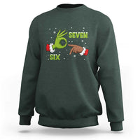 Funny Green And Bigfoot Six Seven Meme Sweatshirt Christmas Trend Gift - Wonder Print Shop