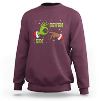 Funny Green And Bigfoot Six Seven Meme Sweatshirt Christmas Trend Gift - Wonder Print Shop
