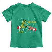 Funny Green And Bigfoot Six Seven Meme Toddler T Shirt Christmas Trend Gift - Wonder Print Shop