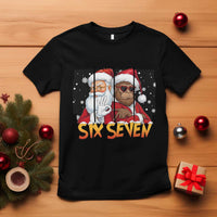 Six Seven Meme Santa Bigfoot T Shirt 67 Viral Gen Alpha Slang Christmas Gift - Wonder Print Shop