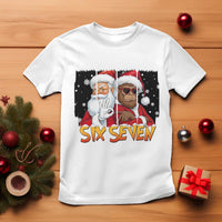 Six Seven Meme Santa Bigfoot T Shirt 67 Viral Gen Alpha Slang Christmas Gift - Wonder Print Shop