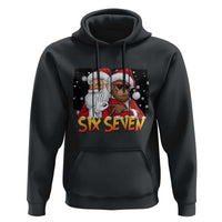 Six Seven Meme Santa Bigfoot Hoodie 67 Viral Gen Alpha Slang Christmas Gift - Wonder Print Shop