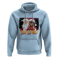 Six Seven Meme Santa Bigfoot Hoodie 67 Viral Gen Alpha Slang Christmas Gift - Wonder Print Shop