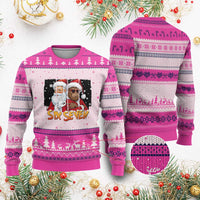 Six Seven Meme Santa Bigfoot Ugly Christmas Sweater 67 Viral Gen Alpha Slang Xmas Gift - Wonder Print Shop