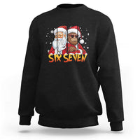 Six Seven Meme Santa Bigfoot Sweatshirt 67 Viral Gen Alpha Slang Christmas Gift - Wonder Print Shop