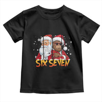 Six Seven Meme Santa Bigfoot Toddler T Shirt 67 Viral Gen Alpha Slang Christmas Gift - Wonder Print Shop