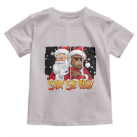 Six Seven Meme Santa Bigfoot Toddler T Shirt 67 Viral Gen Alpha Slang Christmas Gift - Wonder Print Shop