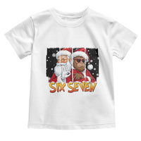 Six Seven Meme Santa Bigfoot Toddler T Shirt 67 Viral Gen Alpha Slang Christmas Gift - Wonder Print Shop
