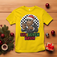 Biker Santa Six Seven Bruh T Shirt Christmas Gift For Gen Z - Wonder Print Shop