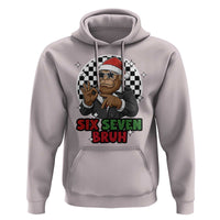 Biker Santa Six Seven Bruh Hoodie Christmas Gift For Gen Z - Wonder Print Shop