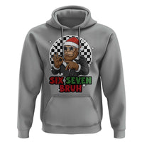 Biker Santa Six Seven Bruh Hoodie Christmas Gift For Gen Z - Wonder Print Shop
