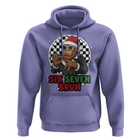 Biker Santa Six Seven Bruh Hoodie Christmas Gift For Gen Z - Wonder Print Shop