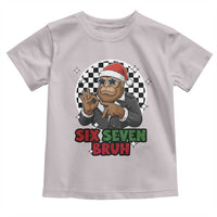 Biker Santa Six Seven Bruh Toddler T Shirt Christmas Gift For Gen Z - Wonder Print Shop
