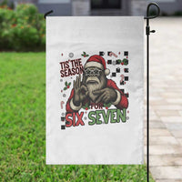 Funny Bigfoot Santa Tis The Season For Six Seven Meme Garden Flag Christmas Gift - Wonder Print Shop