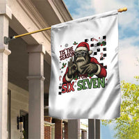 Funny Bigfoot Santa Tis The Season For Six Seven Meme Garden Flag Christmas Gift - Wonder Print Shop