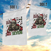 Funny Bigfoot Santa Tis The Season For Six Seven Meme Garden Flag Christmas Gift - Wonder Print Shop
