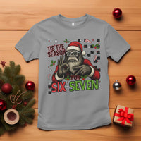 Funny Bigfoot Santa Tis The Season For Six Seven Meme T Shirt Christmas Gift - Wonder Print Shop