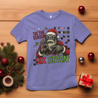 Funny Bigfoot Santa Tis The Season For Six Seven Meme T Shirt Christmas Gift - Wonder Print Shop
