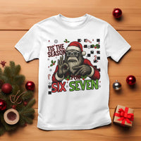 Funny Bigfoot Santa Tis The Season For Six Seven Meme T Shirt Christmas Gift - Wonder Print Shop