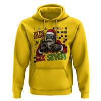 Funny Bigfoot Santa Tis The Season For Six Seven Meme Hoodie Christmas Gift - Wonder Print Shop